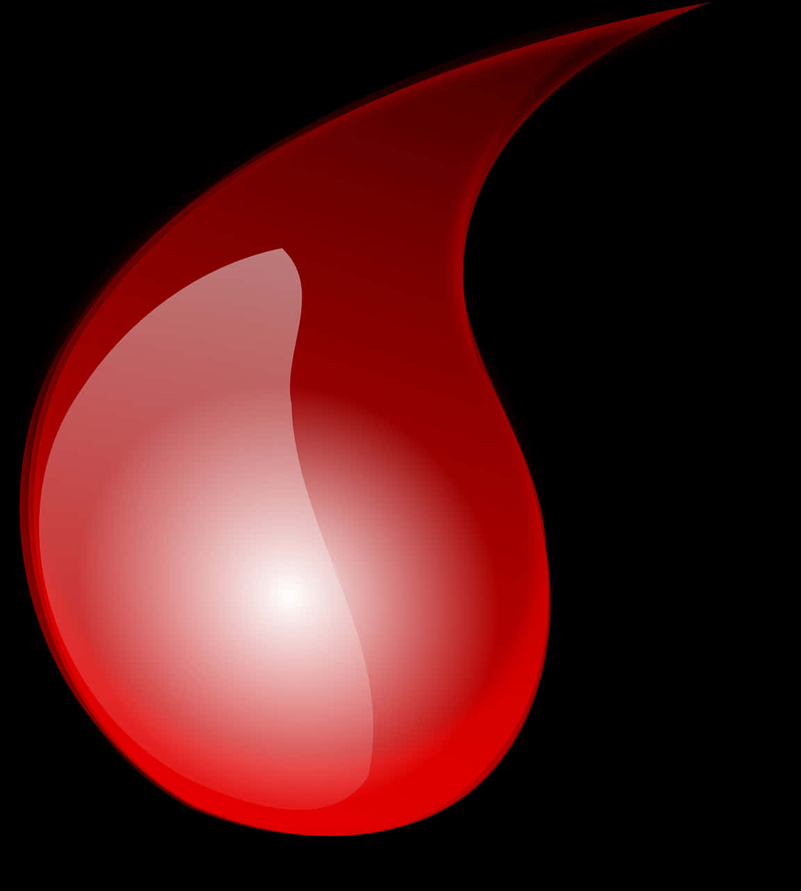 Red Blood Drop Graphic