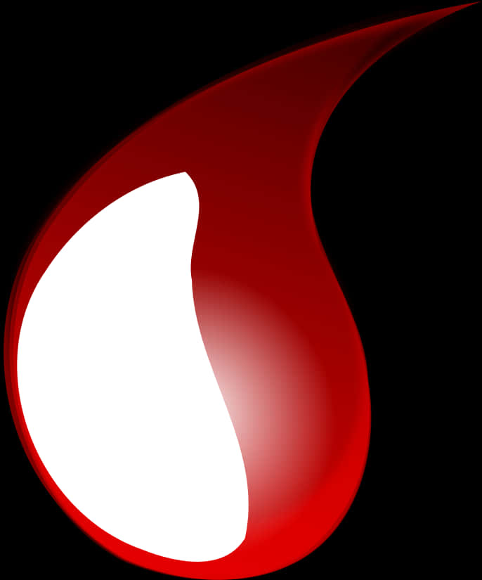 Red Blood Drop Graphic