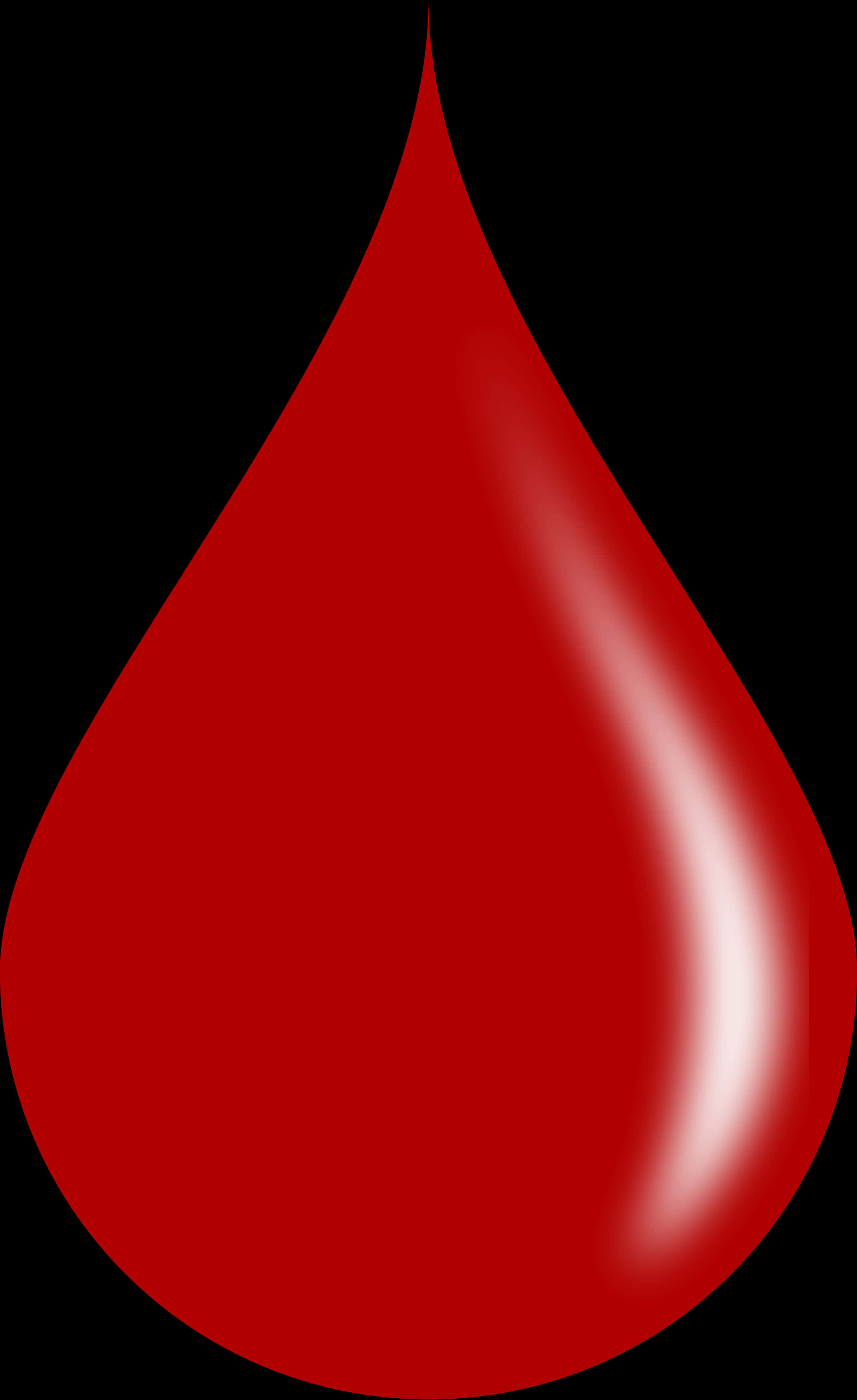 Red Blood Drop Graphic