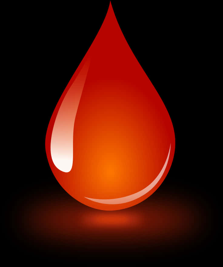 Red Blood Drop Illustration