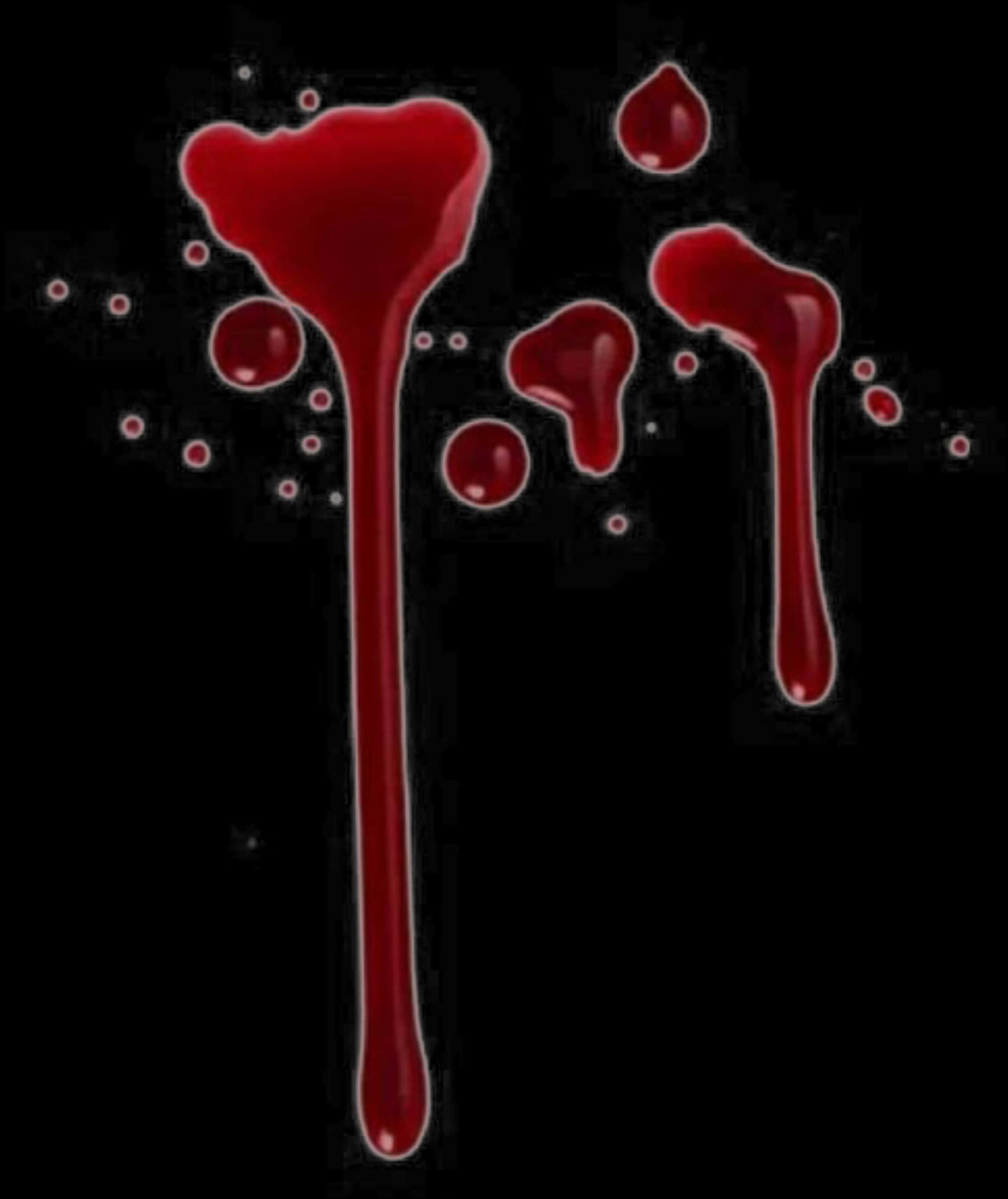 Red Blood Splatter Artwork