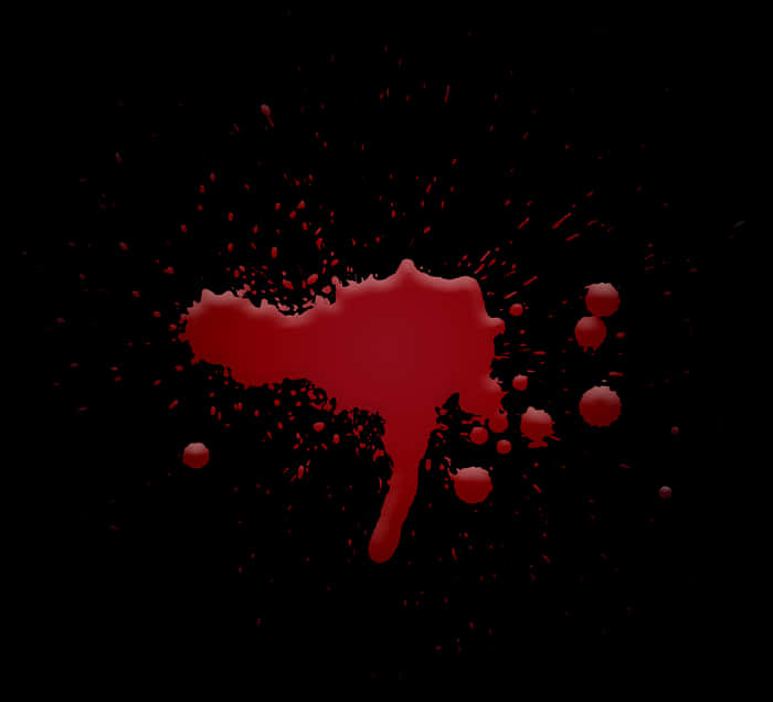 Red Blood Splatter Dark Background