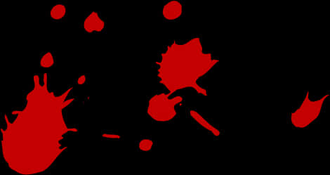 Red Blood Splatter Graphic
