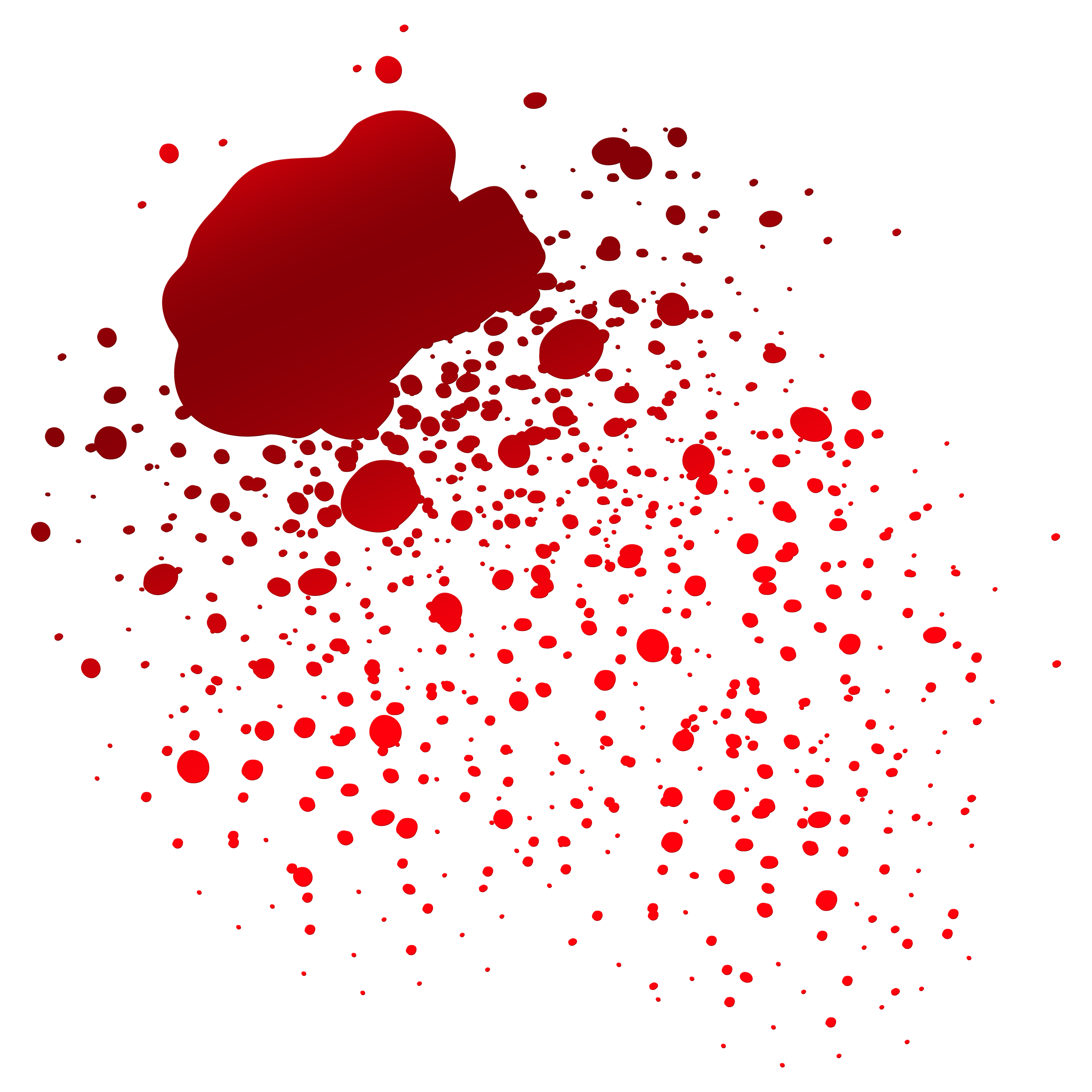 Red Blood Splatter Graphic