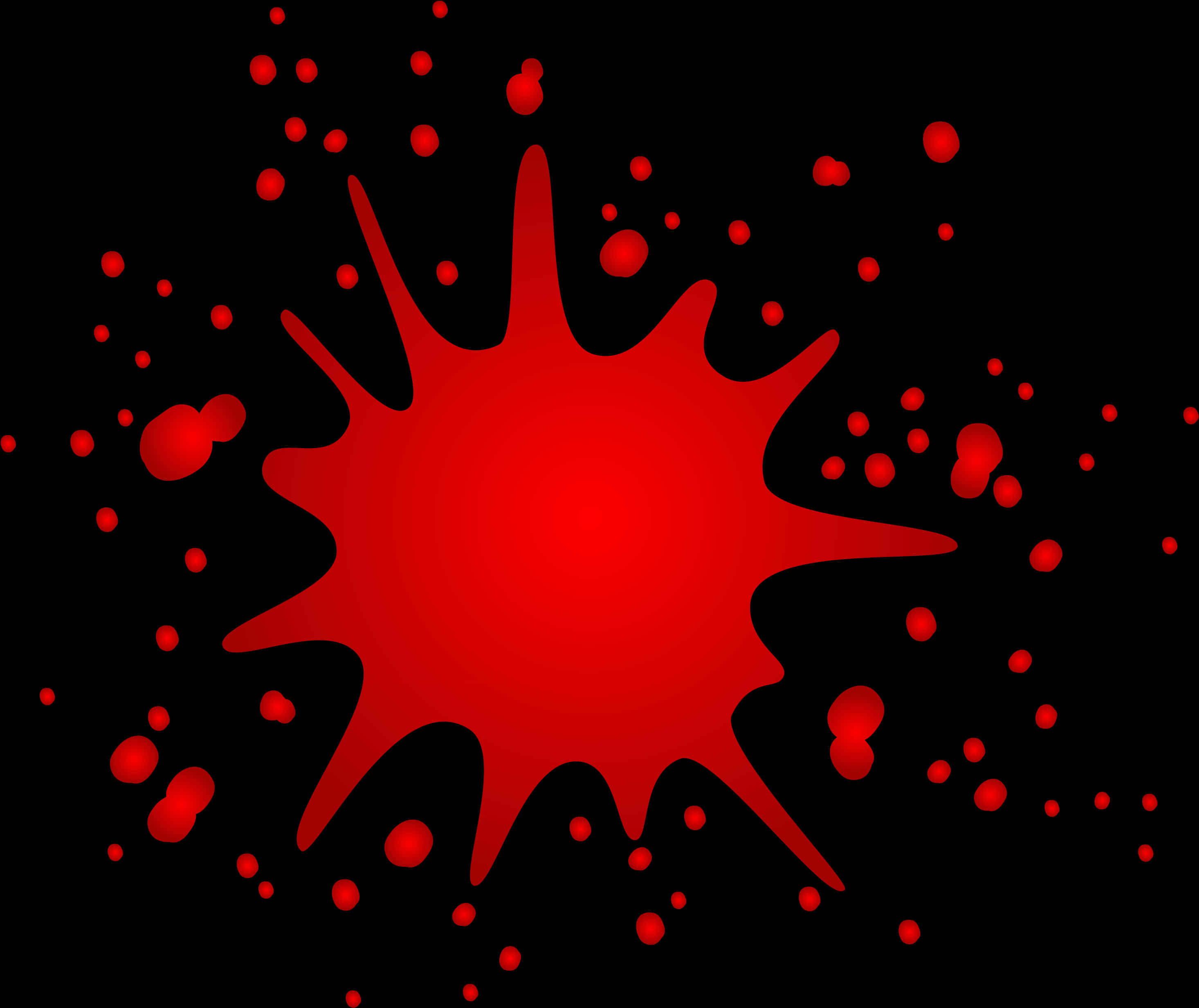 Red Blood Splatter Graphic