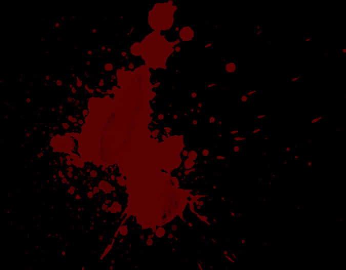 Red Blood Splatteron Black Background