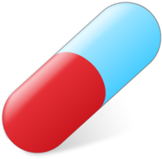 Red Blue Capsule Pill