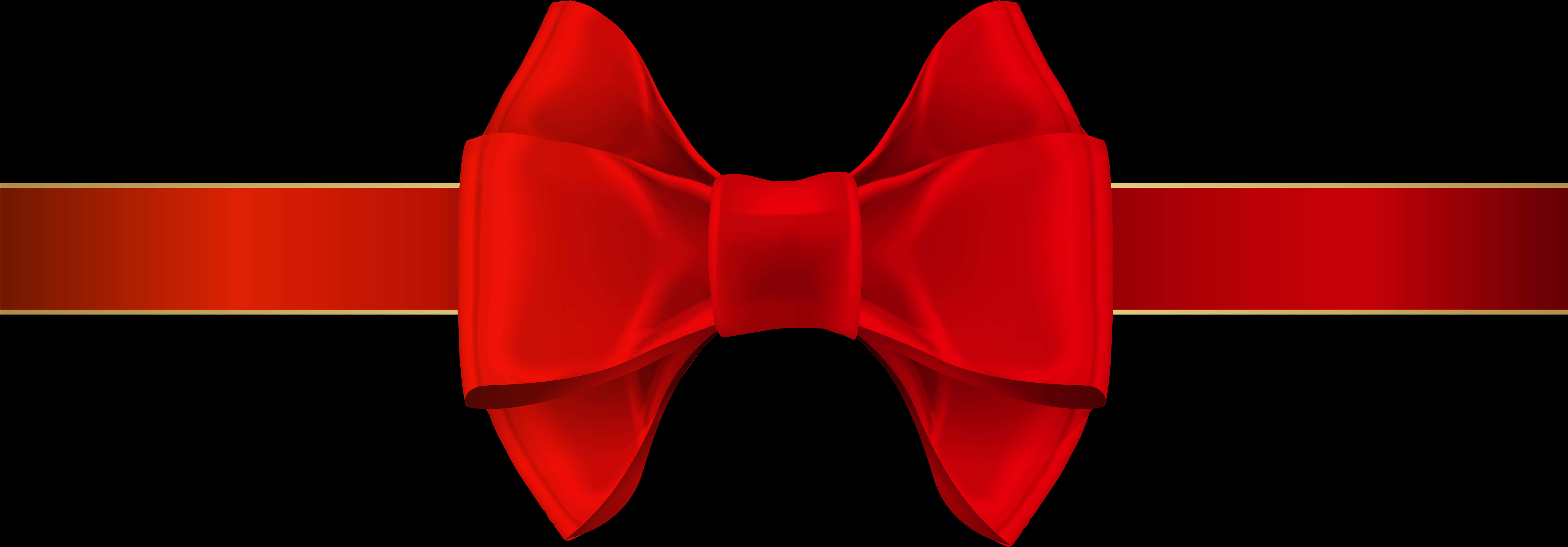 Red Bow Tie Black Background