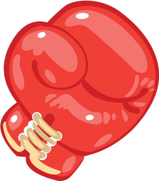 Red Boxing Glove Illustration