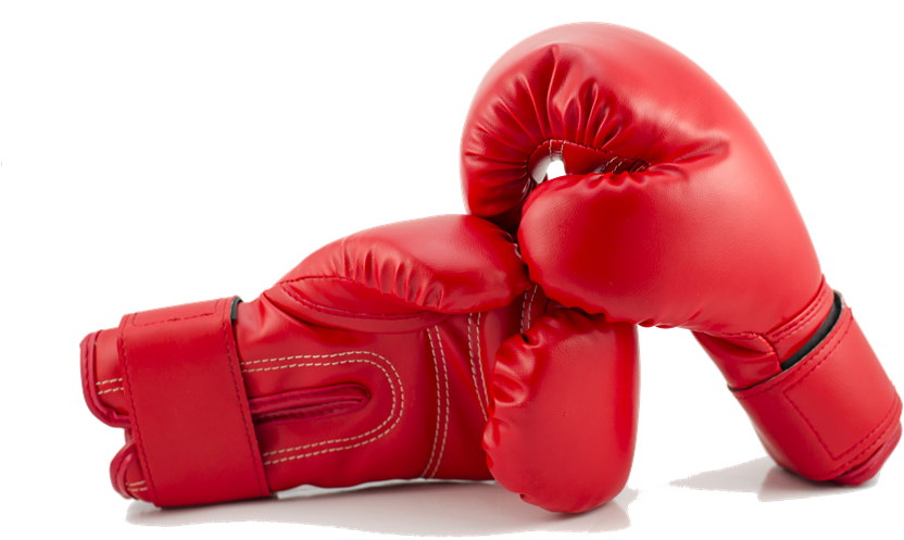 Red Boxing Gloves Crossed