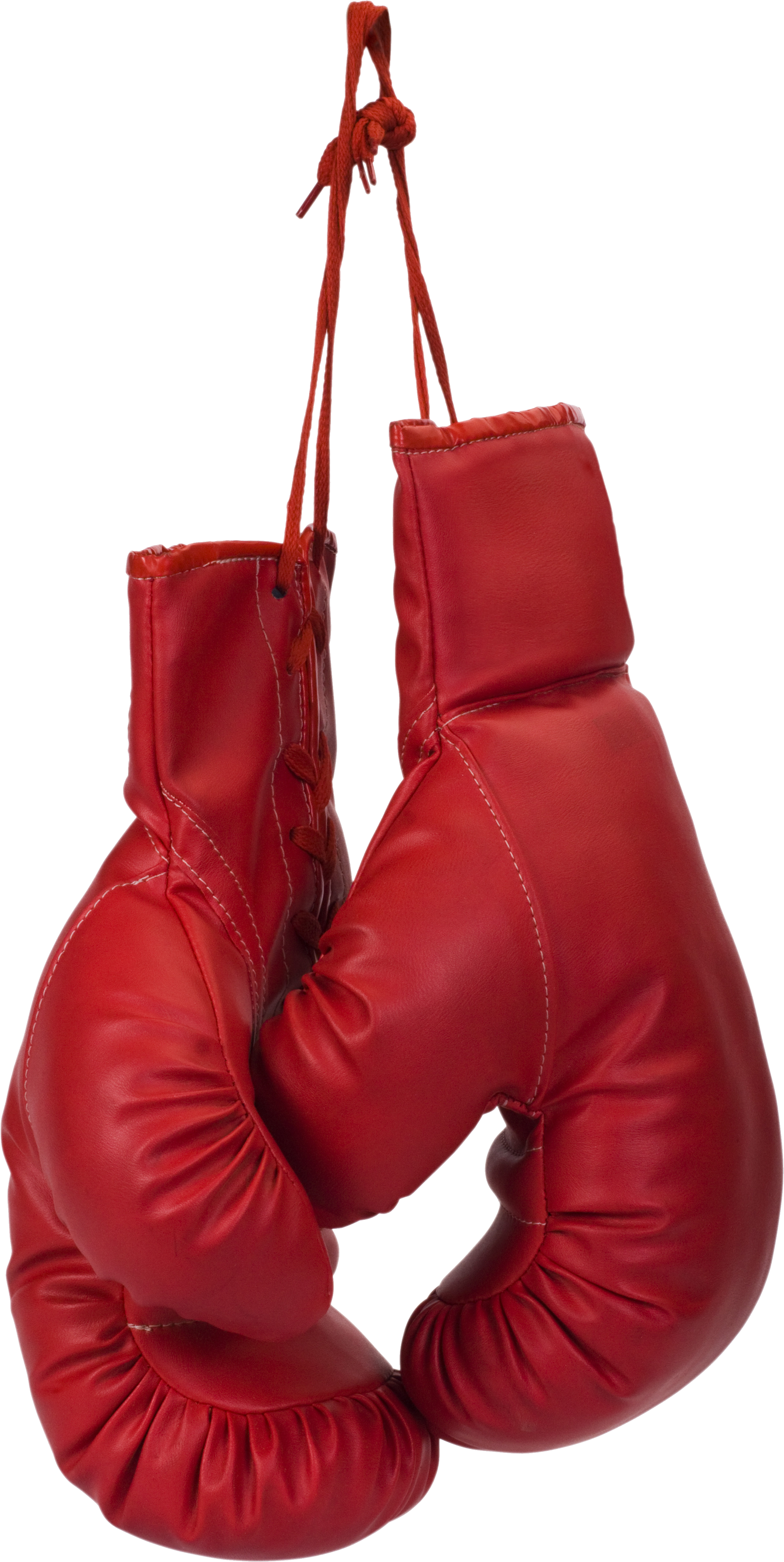 Red Boxing Gloves Hanging