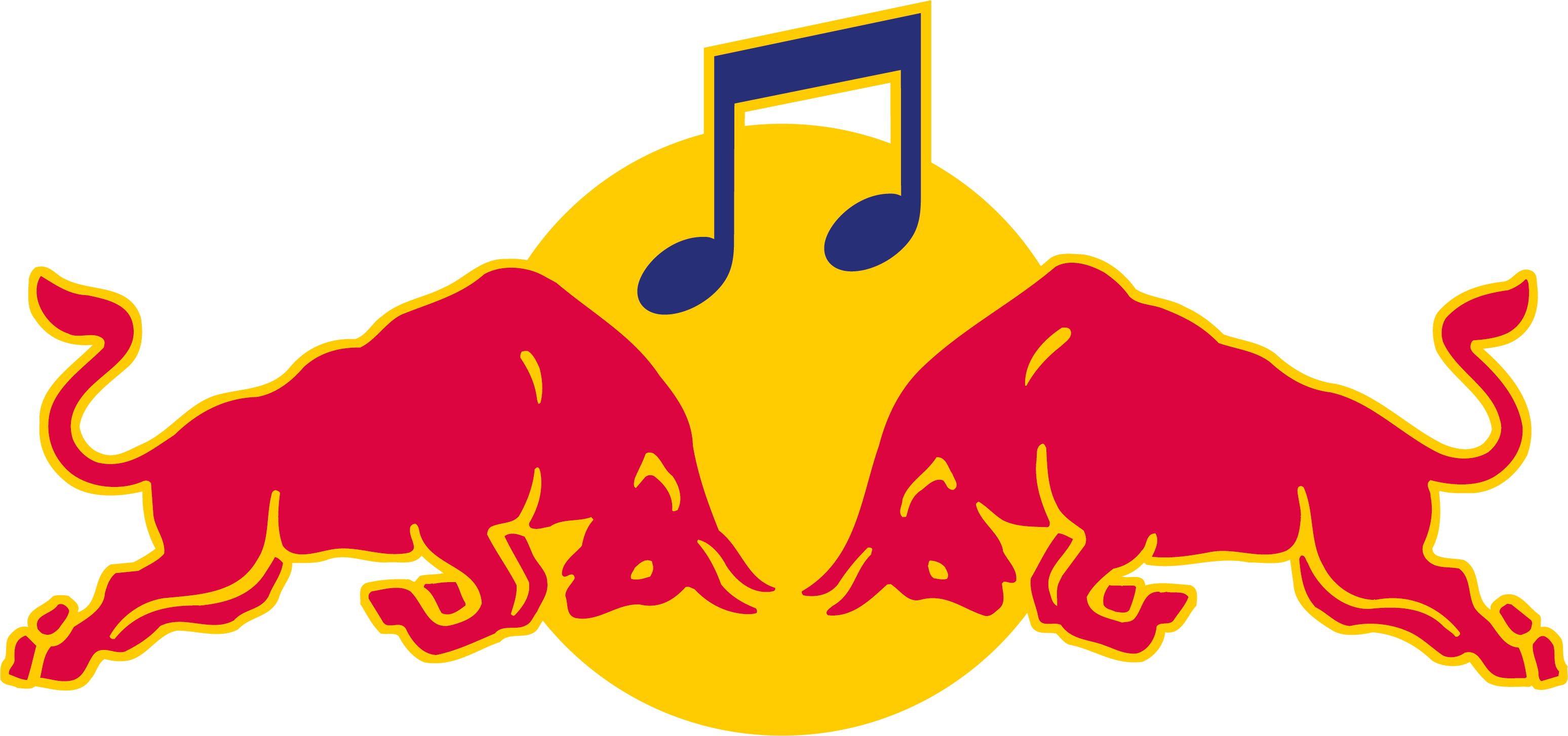 Red Bull Logowith Musical Note