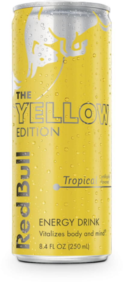 Red Bull Yellow Edition Tropical Flavor