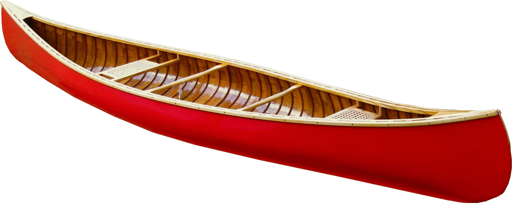 Red Canoe Isolatedon Transparent Background