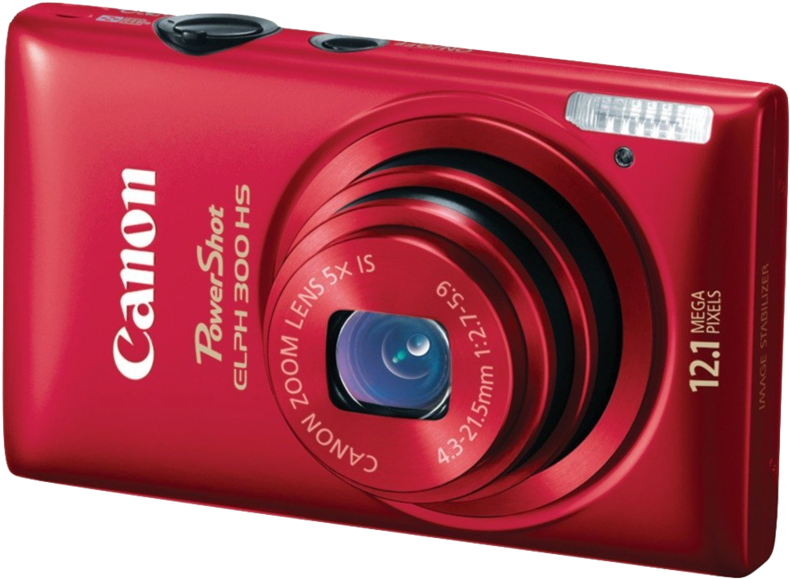 Red Canon Power Shot E L P H300 H S Camera