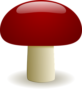 Red Cap Mushroom Graphic