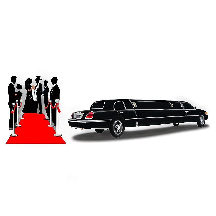 Red Carpet Limo Png Vmc83