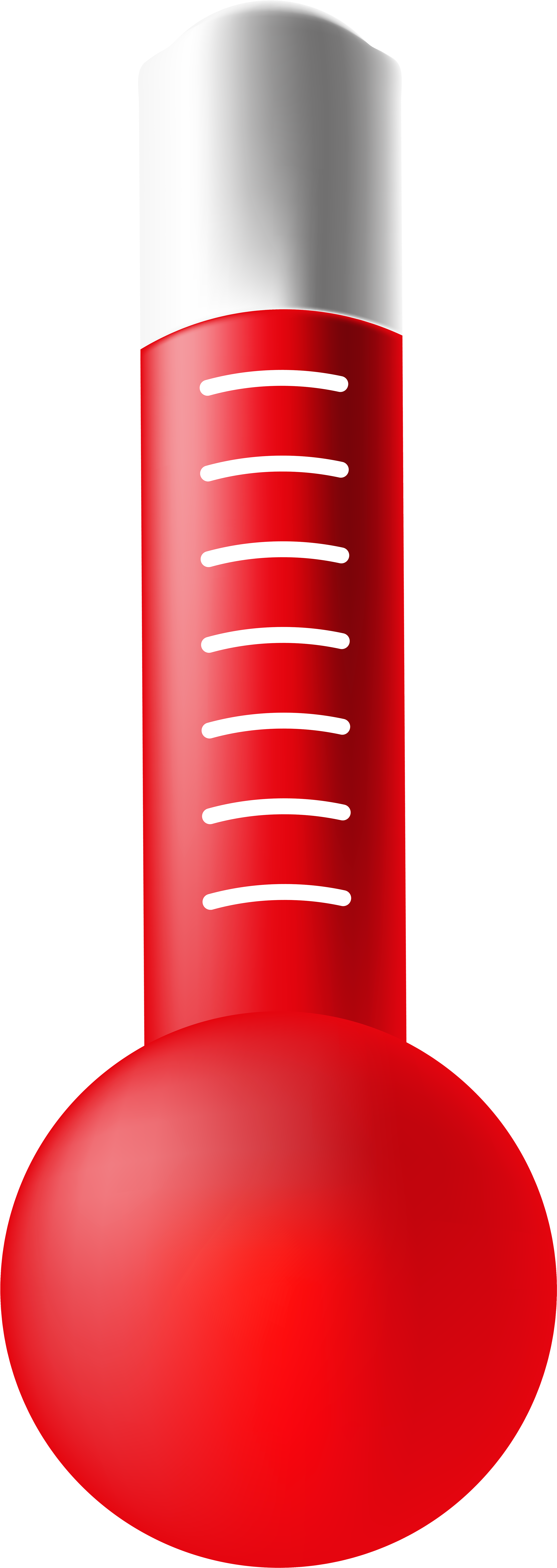 Red Cartoon Thermometer