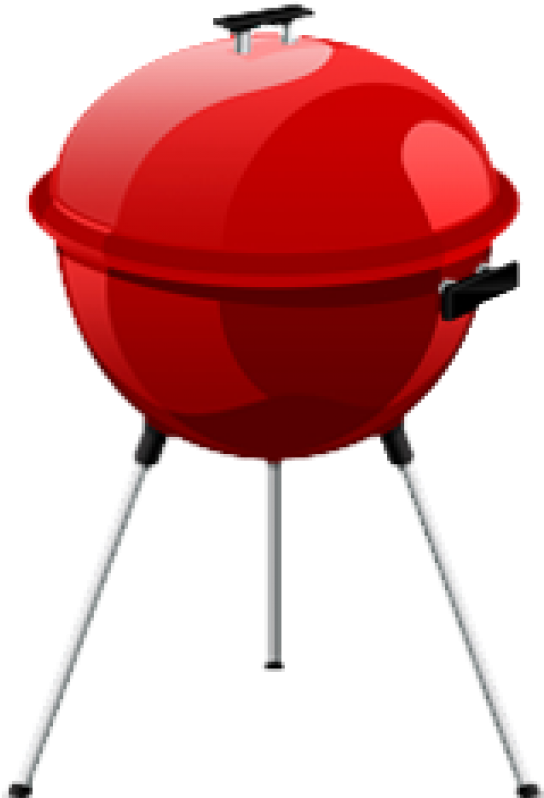 Red Charcoal Kettle Grill