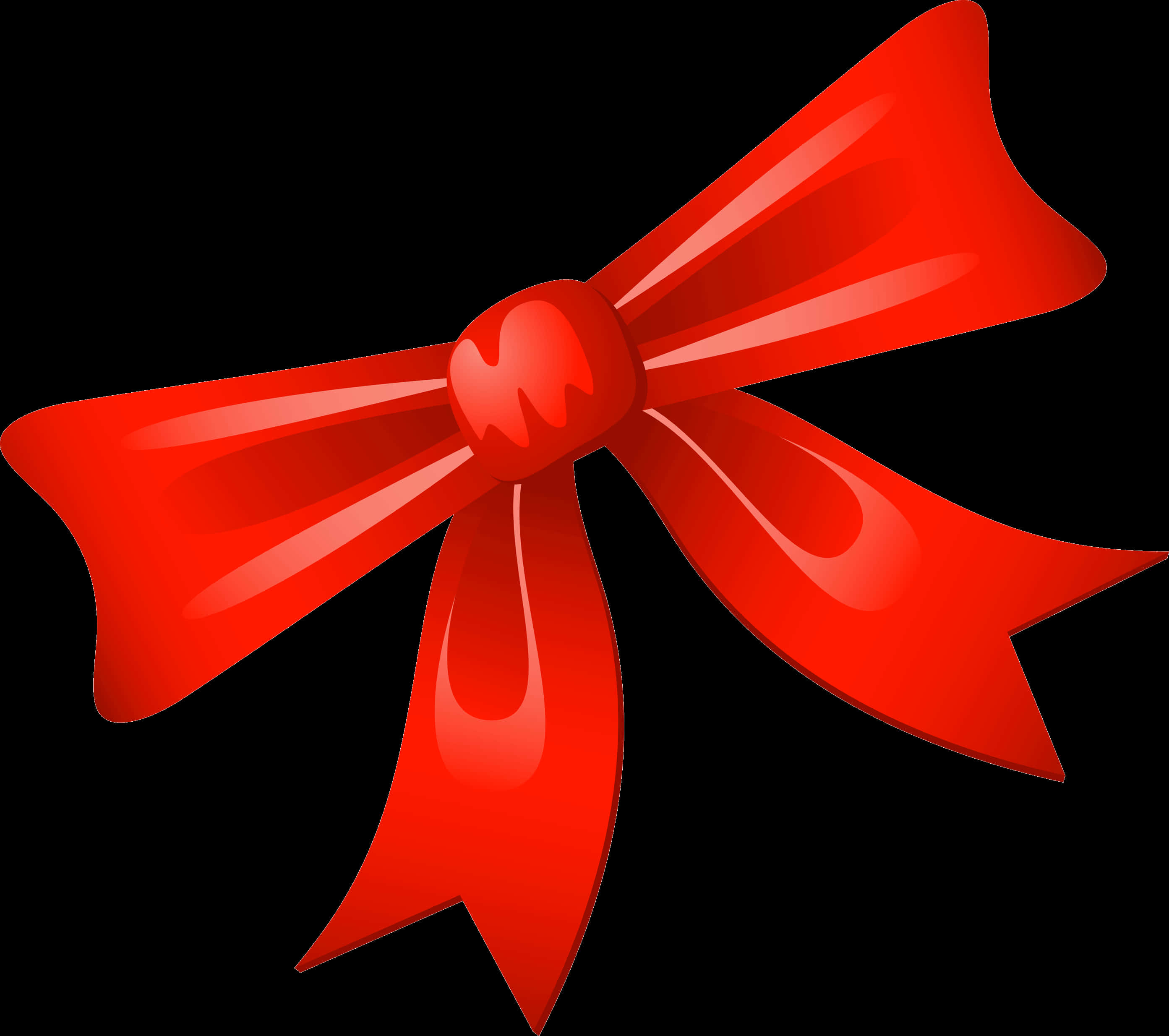 Red Christmas Bow Graphic