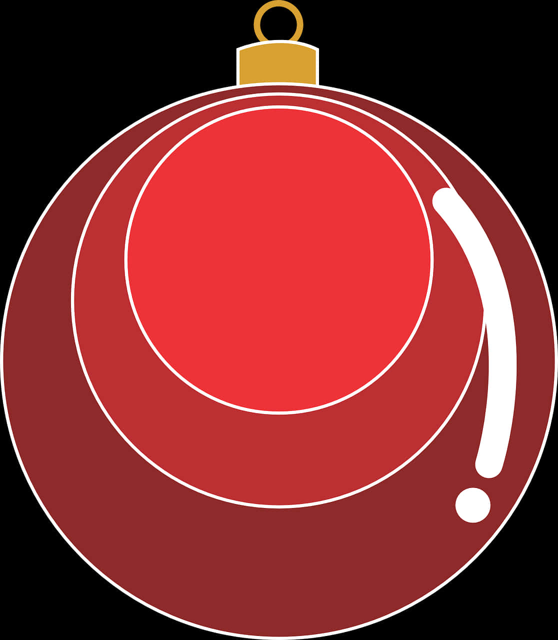 Red Christmas Ornament Vector