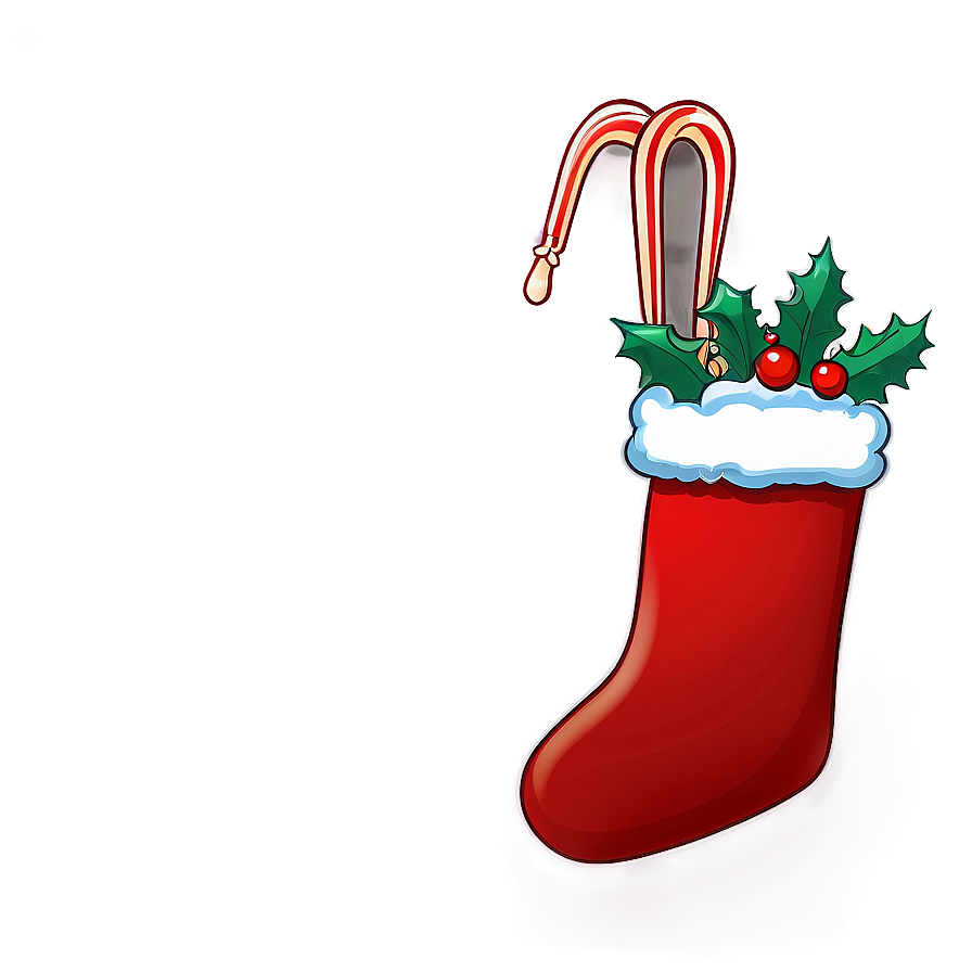 Red Christmas Stocking Png Lvr36