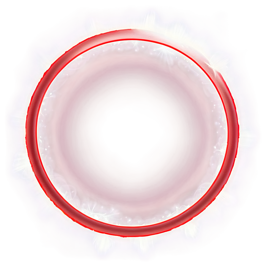 Red Circle With Light Effect Png 89