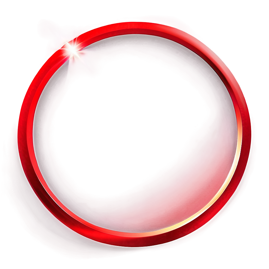 Red Circle With Light Effect Png Dob66