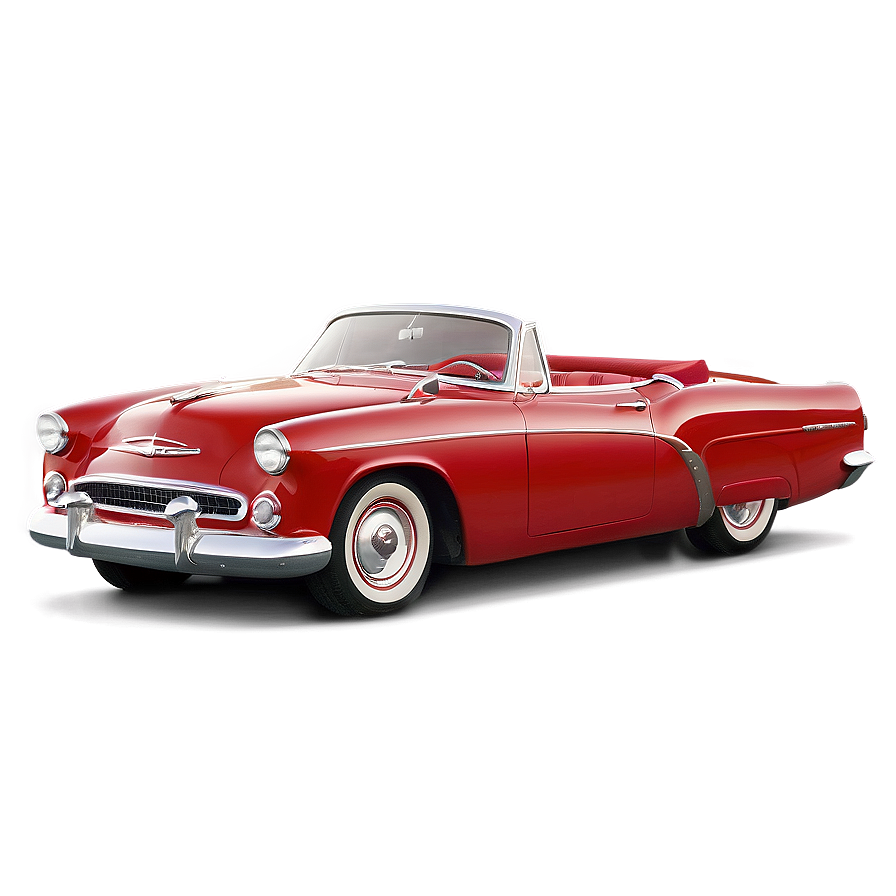 Red Classic Convertible Png 9