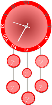 Red Clock Hierarchy Illustration