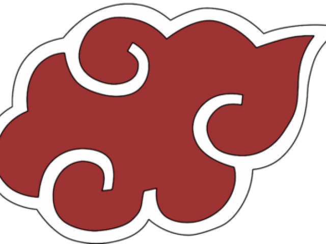 Red Cloud Cartoon Symbol