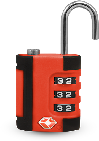 Red Combination Padlock