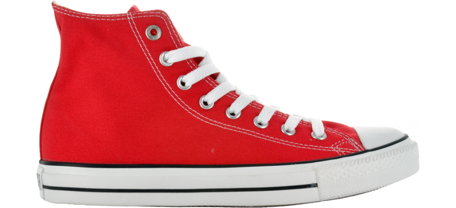 Red Converse High Top Sneaker