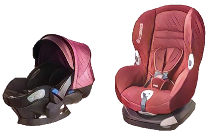 Red Convertible Car Seats