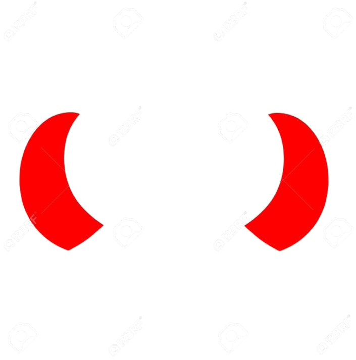 Red Crescent Horns Pattern