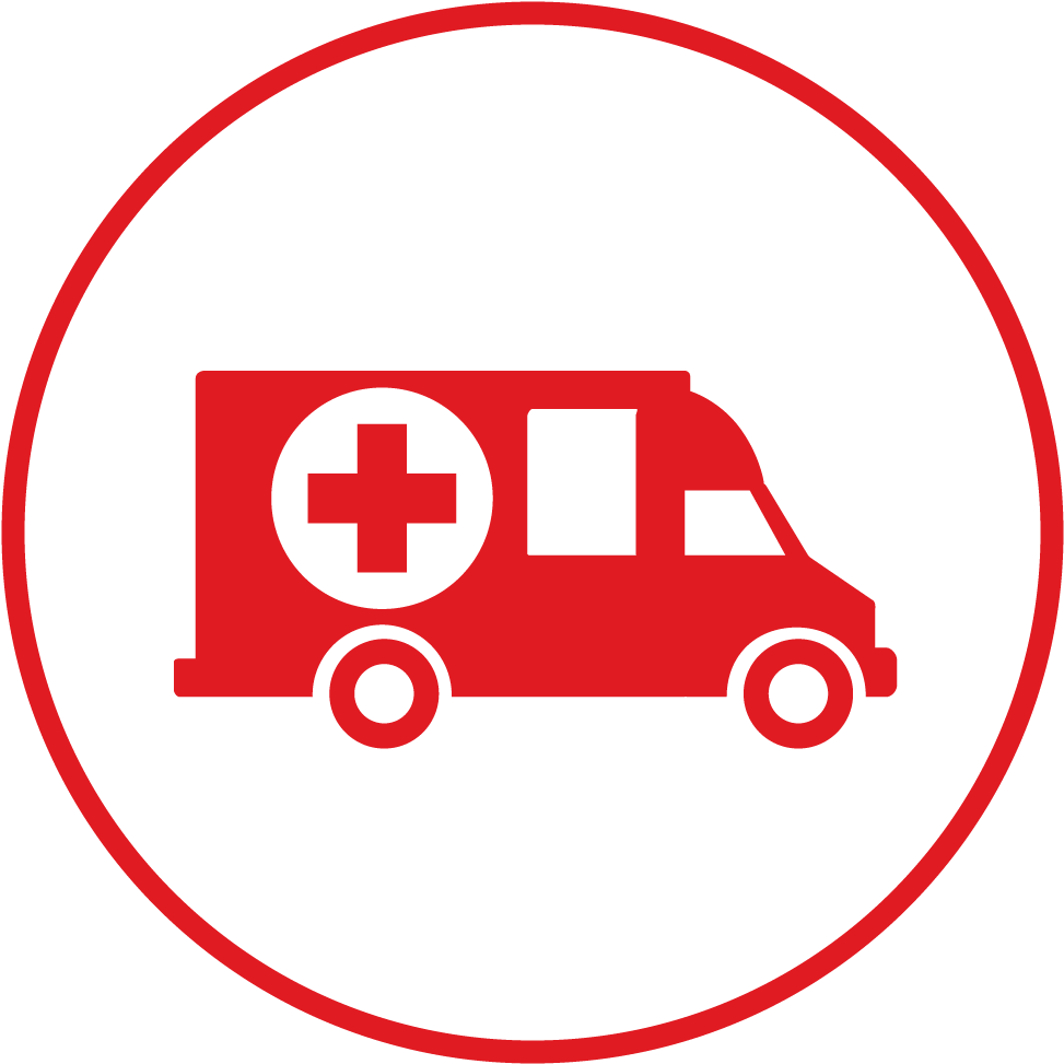 Red Cross Ambulance Icon