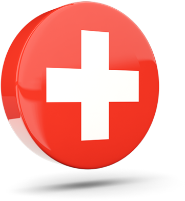 Red Cross Button Icon