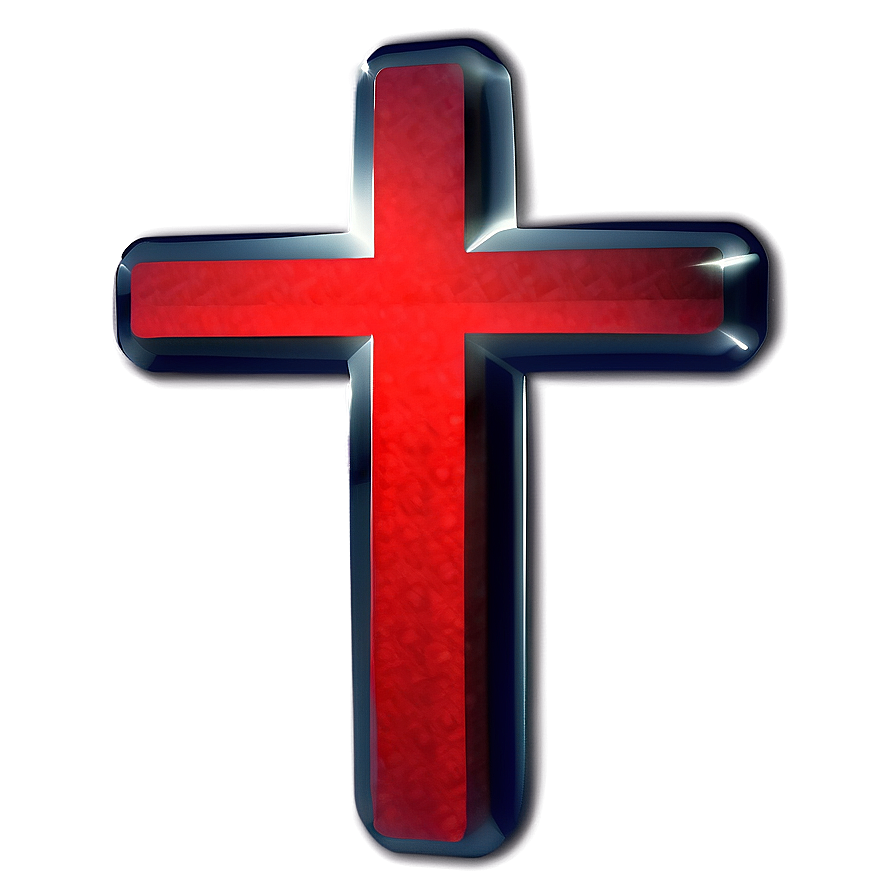 Red Cross On Black Background Png Xui