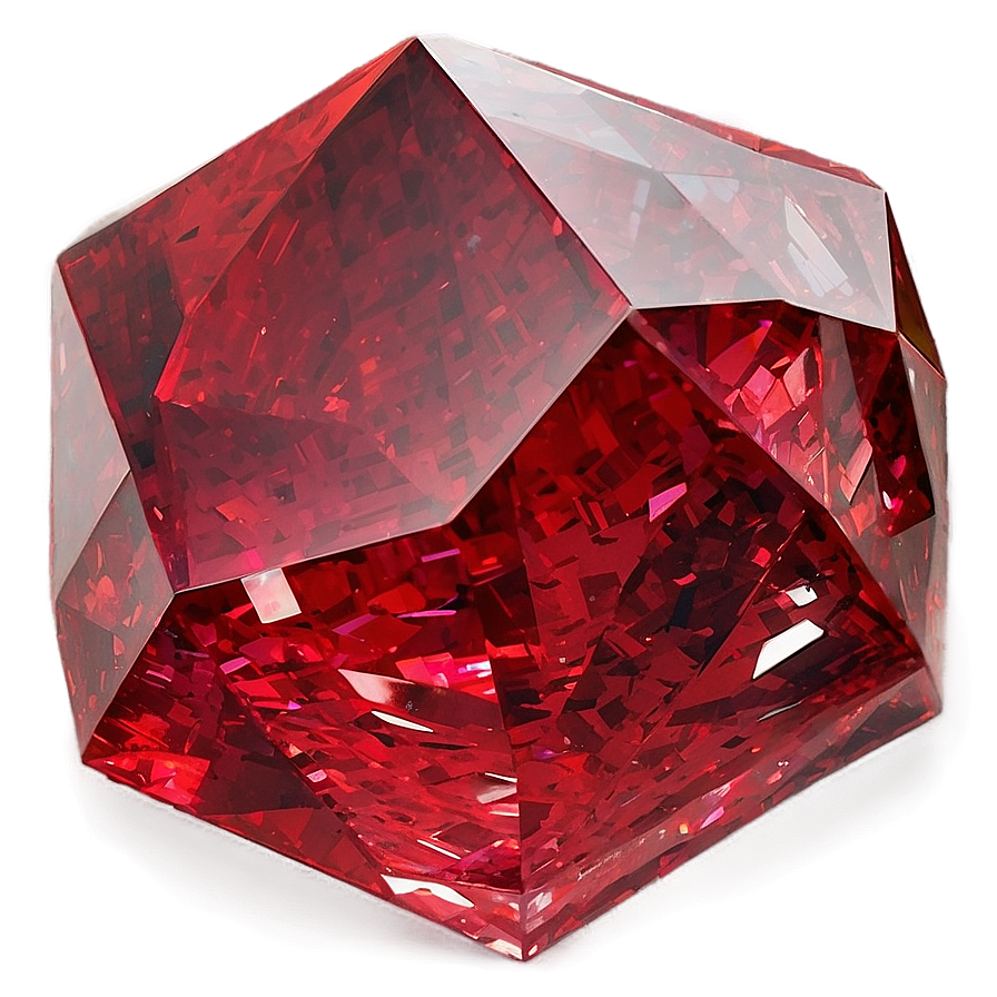 Red Crystal Background Png Dpu