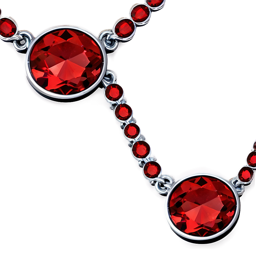 Red Crystal Necklace Png Uni71