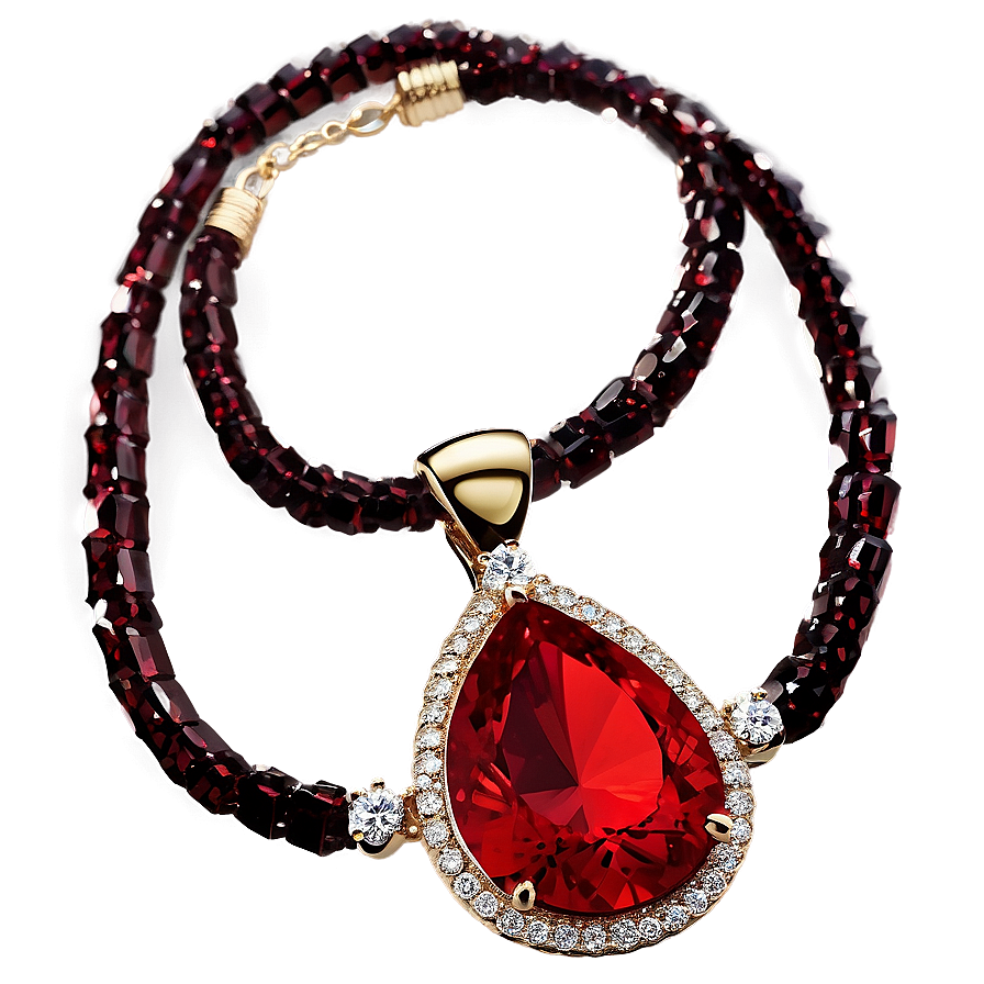 Red Crystal Pendant Png 78