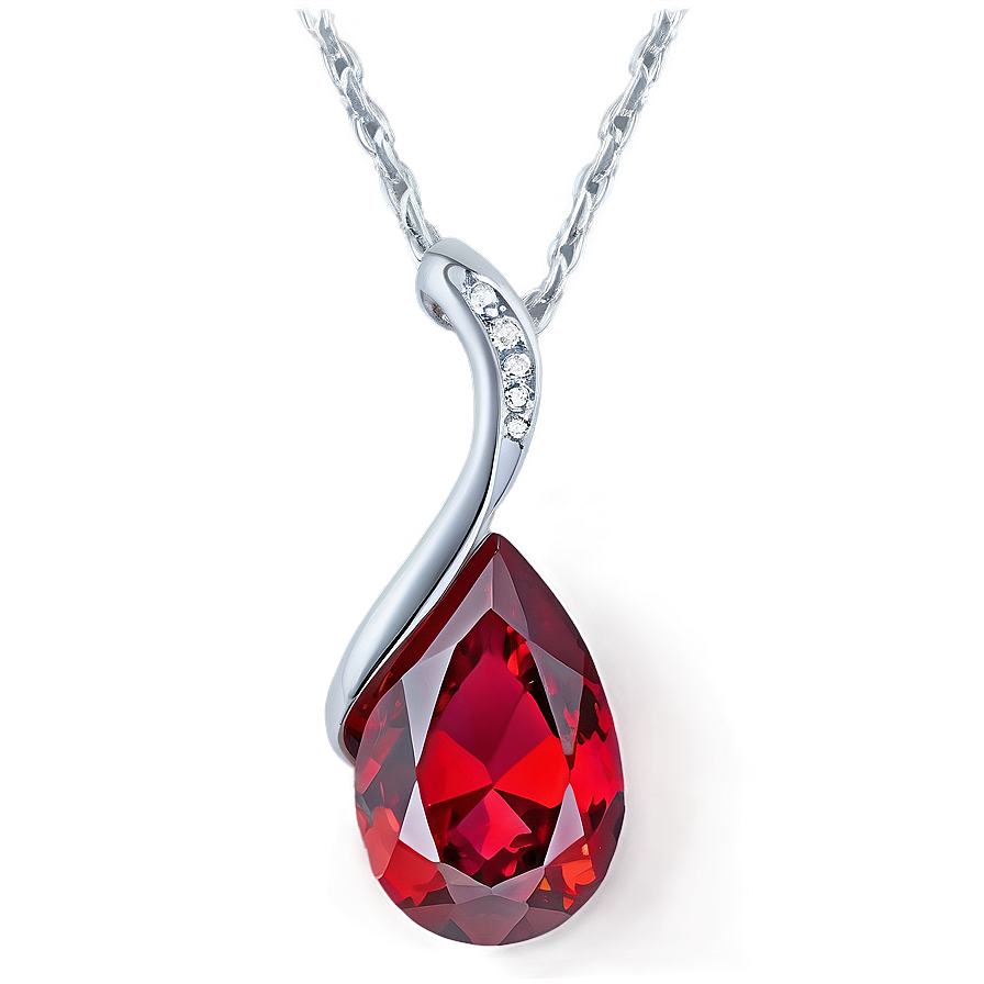 Red Crystal Pendant Png Jjs83