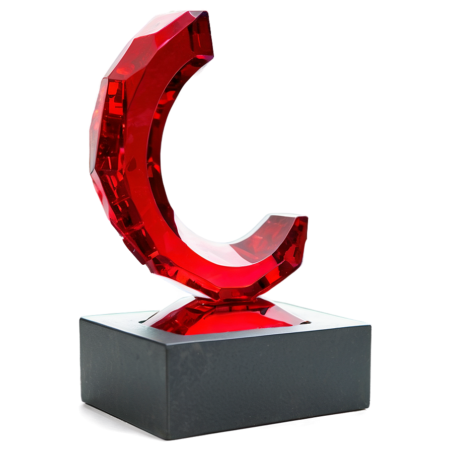 Red Crystal Sculpture Png Kvn