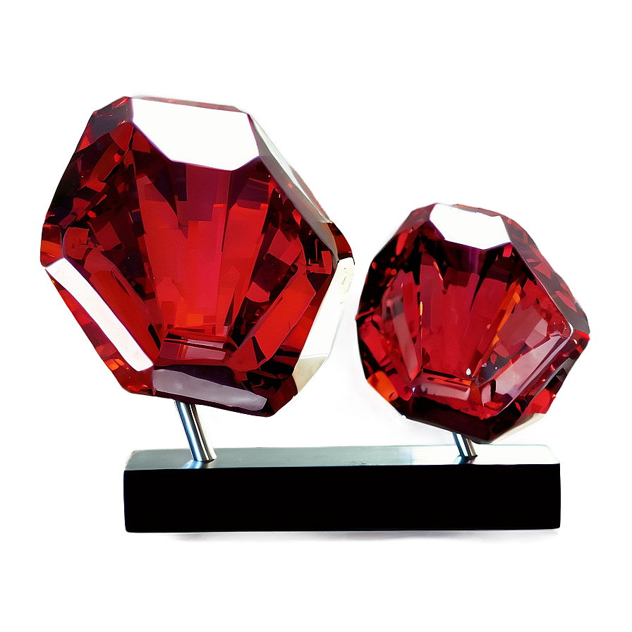 Red Crystal Sculpture Png Wug