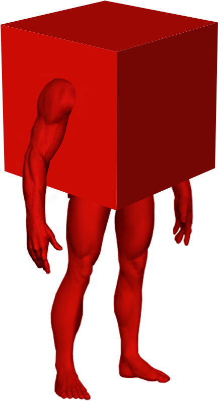 Red Cube Humanoid Surrealism.png