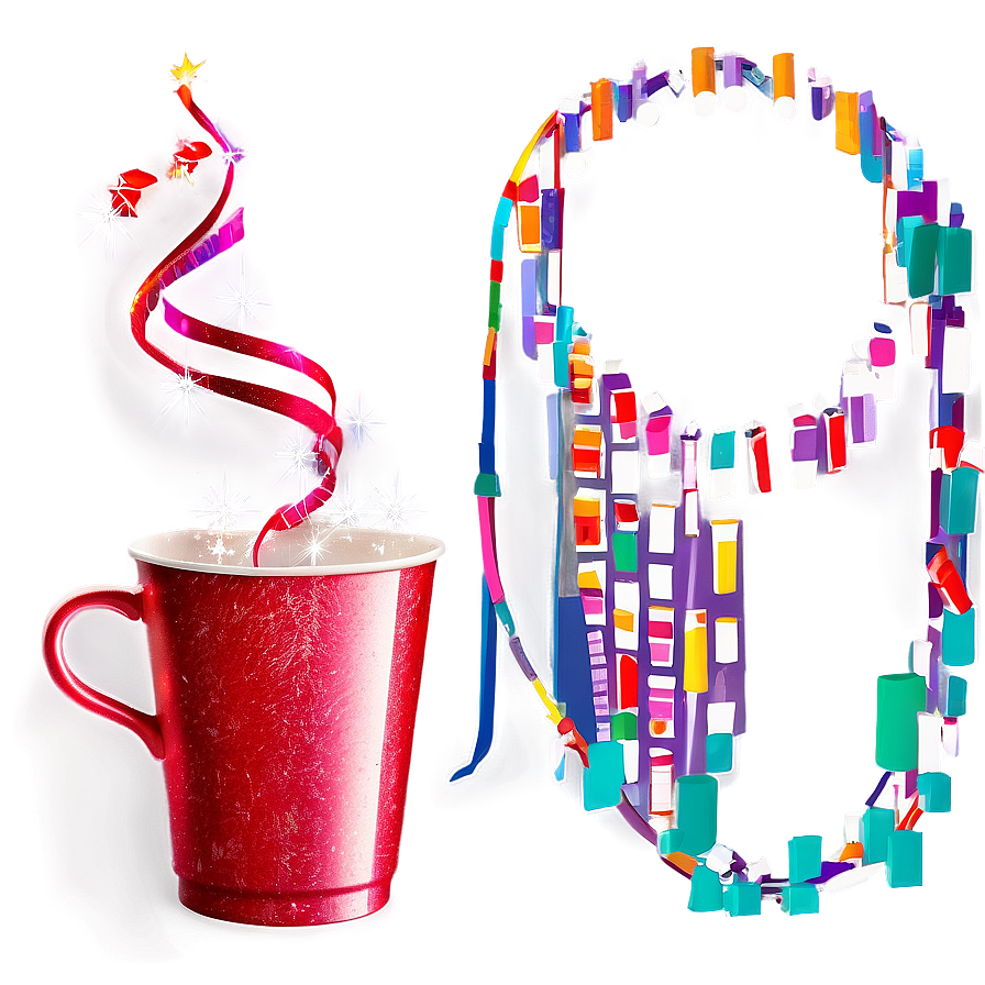 Red Cup With Glitter Png Xqv