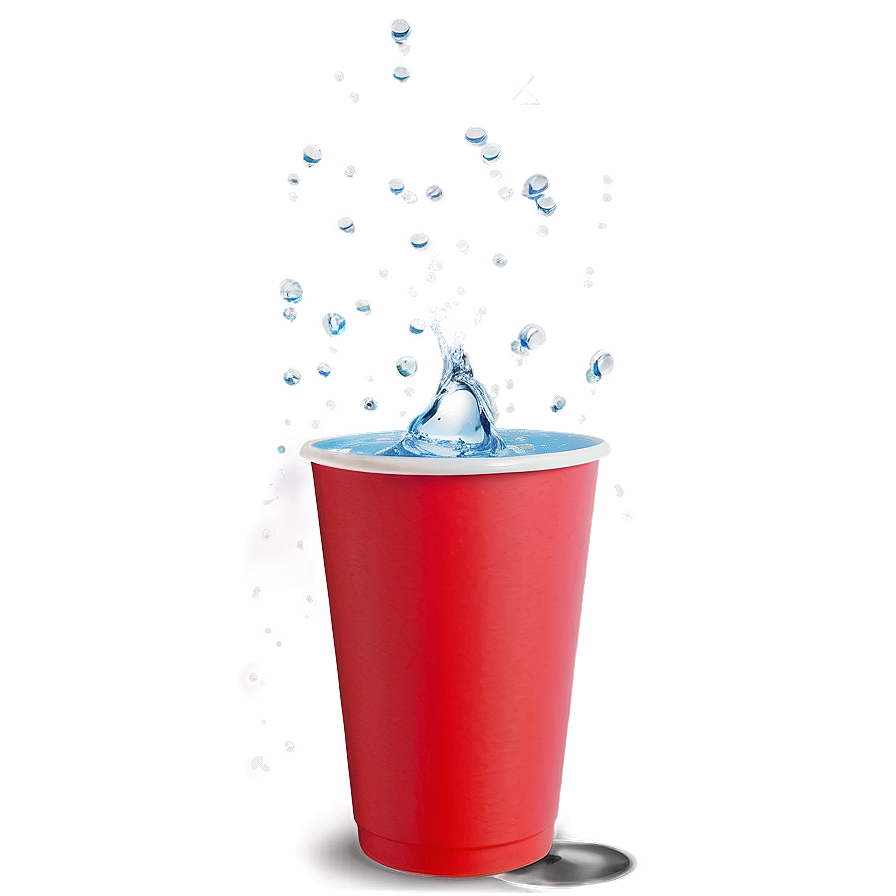 Red Cup With Water Png 06122024