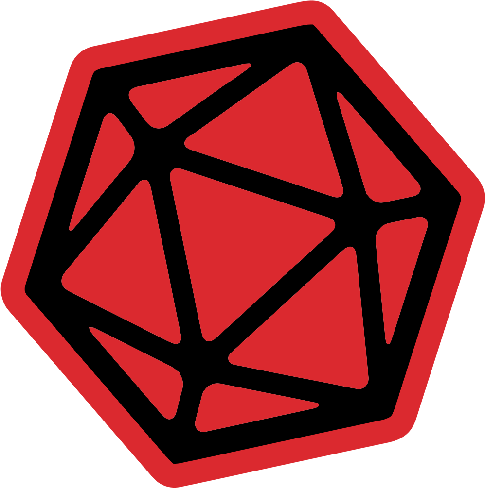 Red D20 Dice Icon