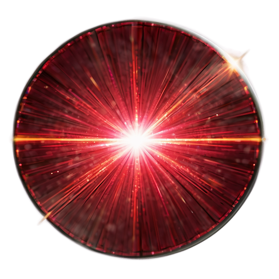 Red Dazzling Lens Flare Png Upm17