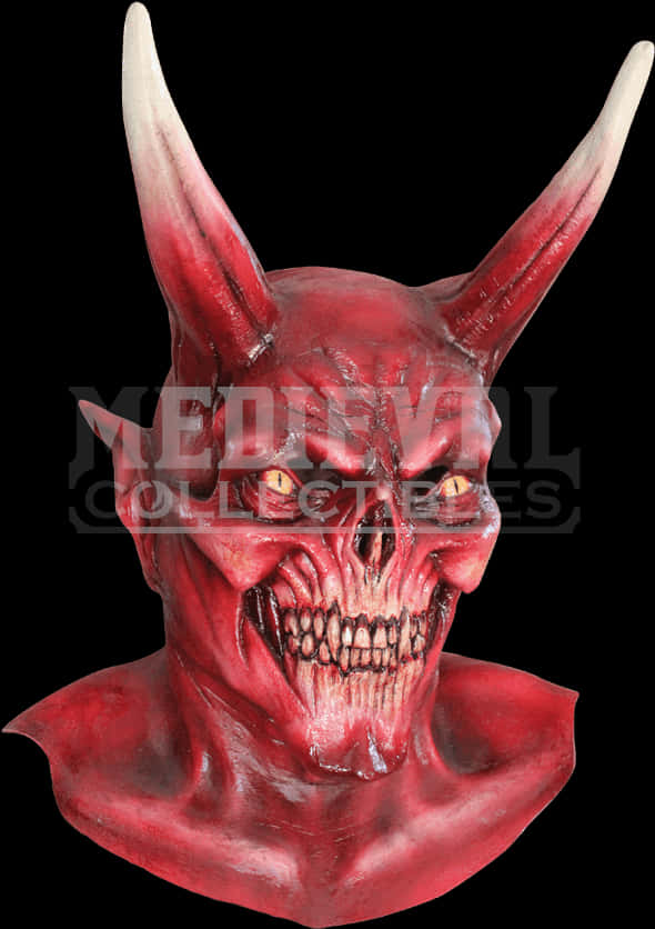 Red Demon Mask Horns